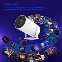 Proyector con Android 11 y miles de apps de streaming integradas