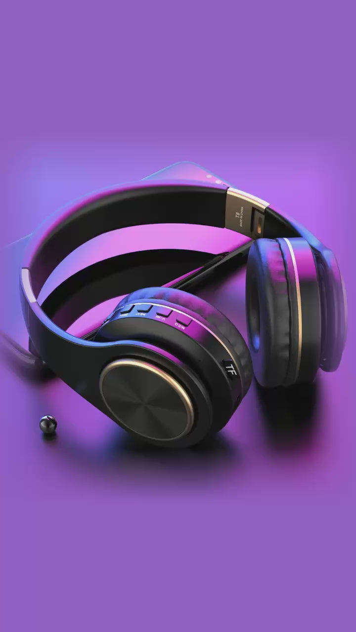 Cascos Gaming Plegables | Sonido Envolvente e Inalámbricos